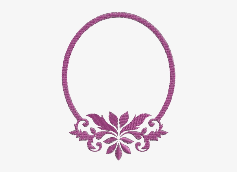 Moldura Oval - Embroidery, transparent png