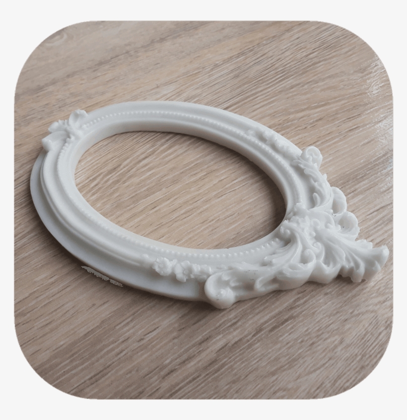 Moldura Oval Arabesco Em Resina - Picture Frame, transparent png