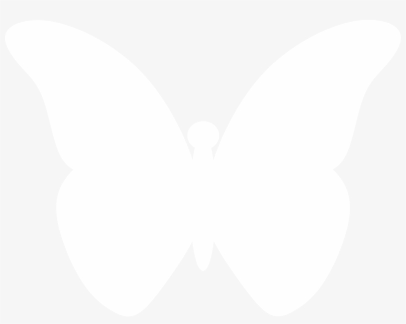 Flying Butterfly Silhouette By Paperlightbox White Butterfly