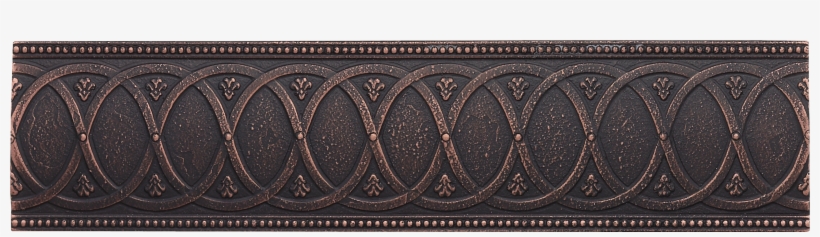 Dorset 3 X 12 Laurel Border Dark Oil Rubbed Bronze - Leather, transparent png