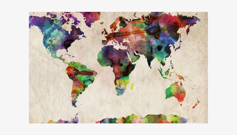 Y Como Una Filosofía O Pensamiento Social De Reacción - Great Big Canvas World Maps By Michael Tompsett Gallery, transparent png