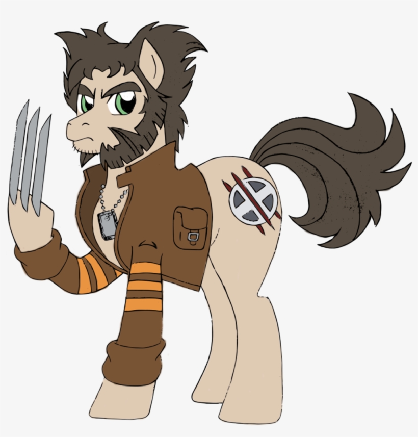 #810957 - Adamantium, Artist - Edcom02, Artist - Jmkplover, - Wolverine My Little Pony, transparent png