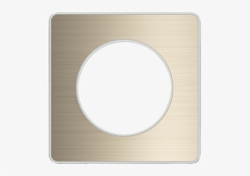 S520802l Odace Touch Cover Frame 1 Gang Metal Brushed - Picture Frame, transparent png