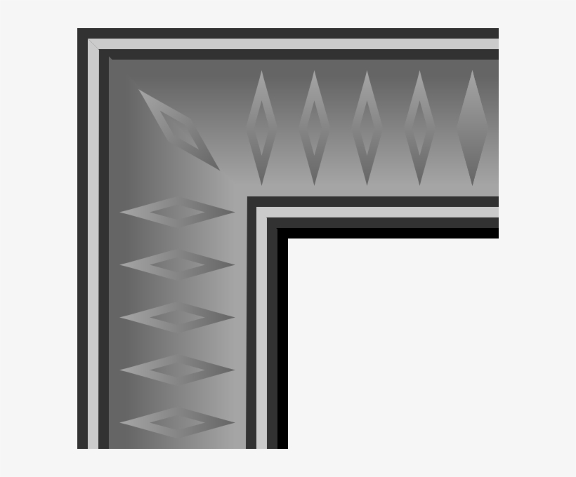 Rpg Map Graphite Border Top Left Clipart Png For Web, transparent png