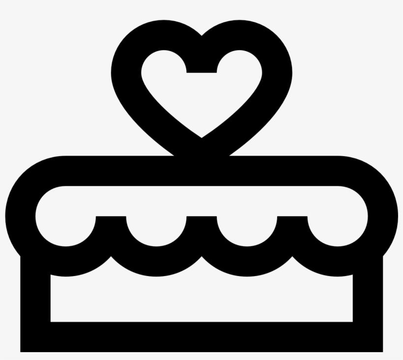 Wedding Cake Clipart Icon - Birthday Symbol, transparent png