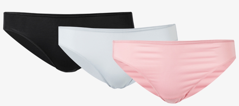 Gildan Microfiber Women's Bikini Underwear, - Black Microfiber Underwear, transparent png