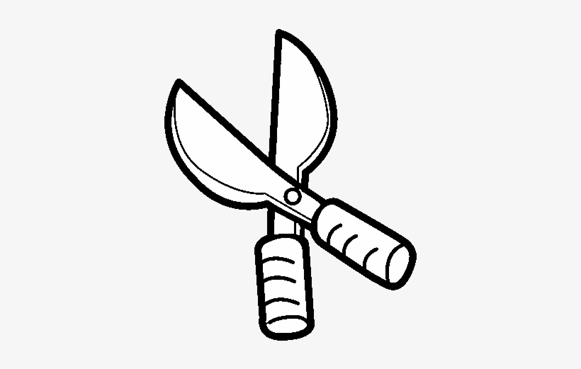 Dibujo De Tijeras De Podar Para Colorear - Pruning Shears, transparent png