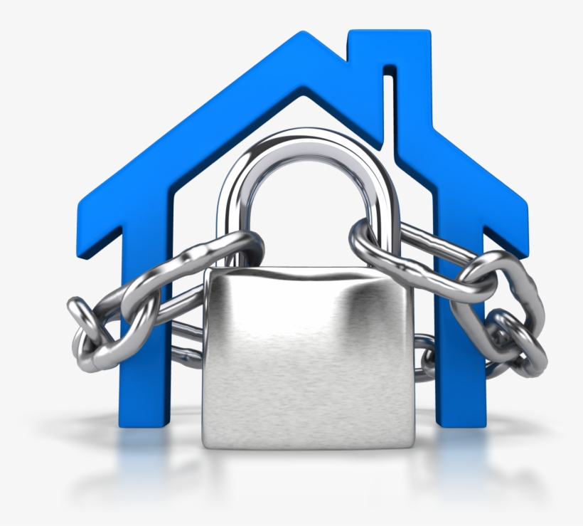 Padlock House Free Png Image - House Outline Clip Art, transparent png