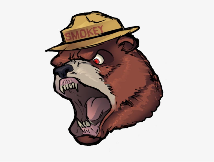 Transparent Grizzly Clip Art Transprent Png Free - Mean Smokey The Bear, transparent png