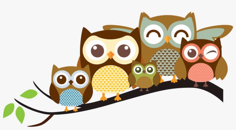 Clip Art Transparent Stock Cute Owl Family Clipart - Owl Family Clipart Png, transparent png