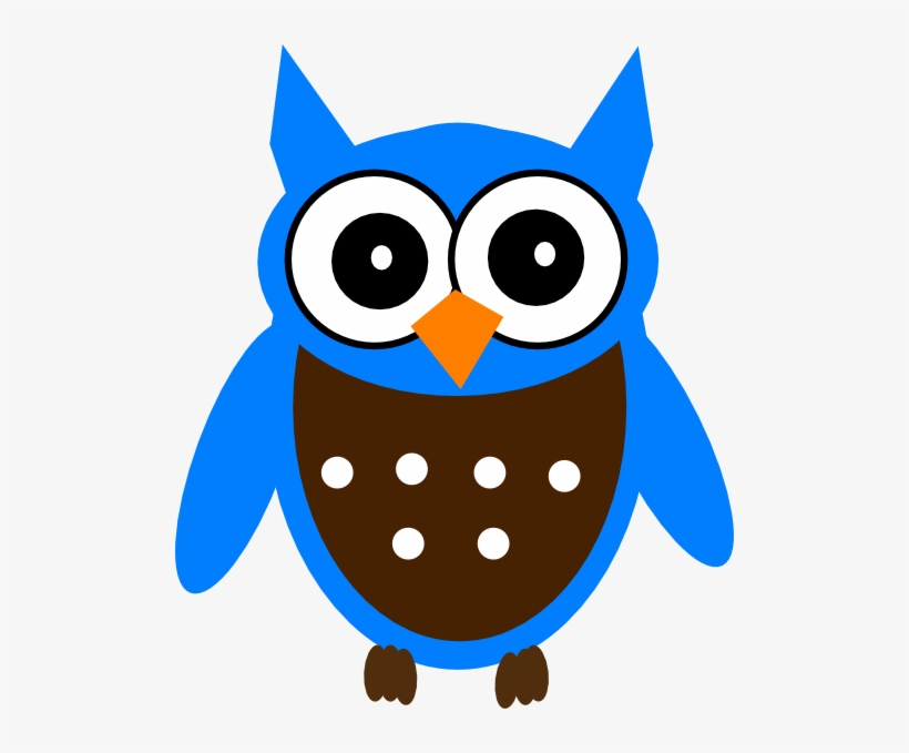Cute Blue Owl Svg Clip Arts 504 X 599 Px, transparent png