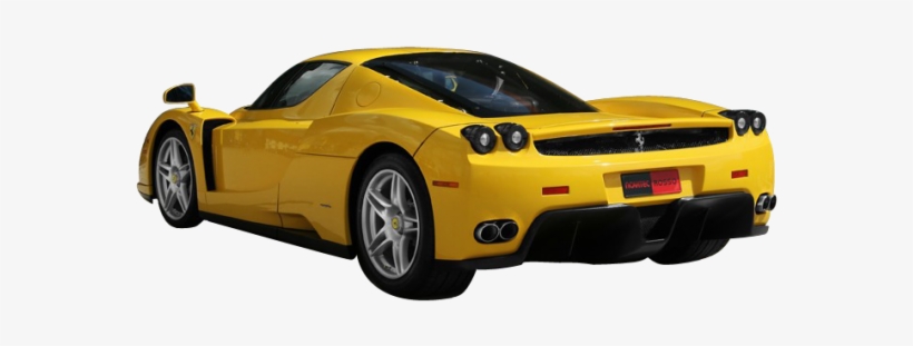 Yellow Ferrari Back Side Png Image - Voiture De Sport Jaune, transparent png