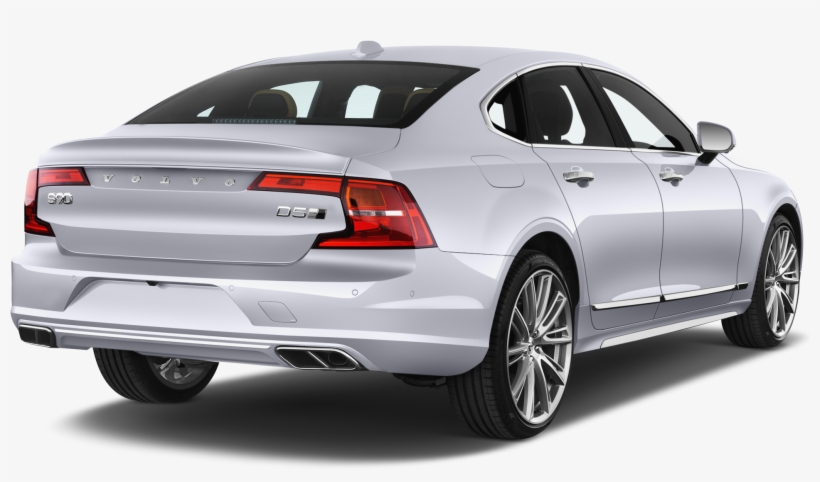 Volvo S90 Company Car Side Rear View - Car Rear View Png, transparent png
