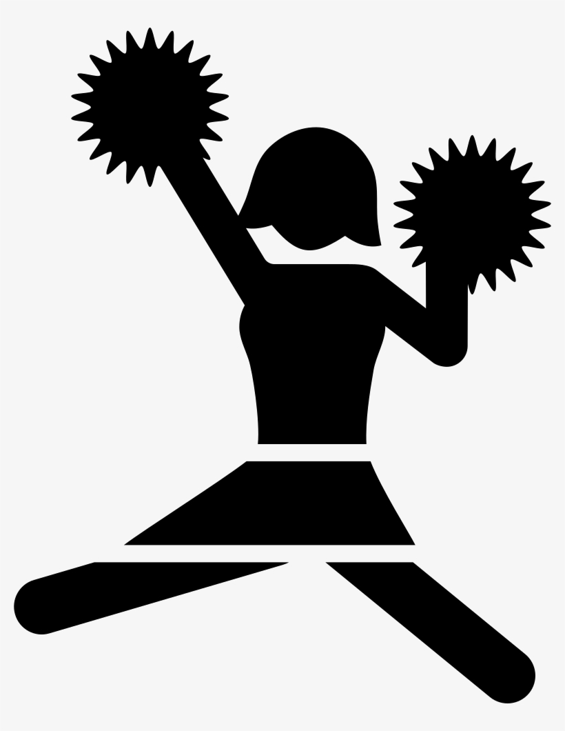 American Football Cheerleader Jump Comments - Productividad De Los Trabajadores, transparent png