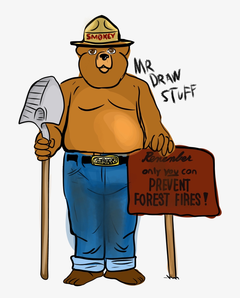 Smokey Bear - Cartoon, transparent png