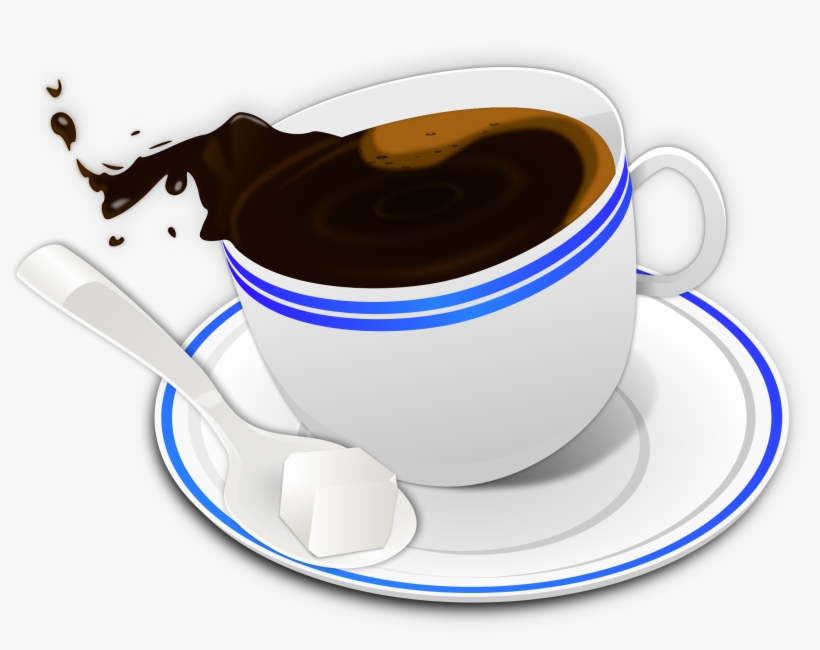 Transparent Spilled Coffee Mug, transparent png