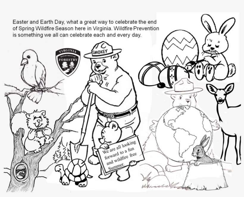 Below Is A Picture From A Recent Wildfire Showing Some - Love Easter Colouring Book, Egg Colouring Book, transparent png