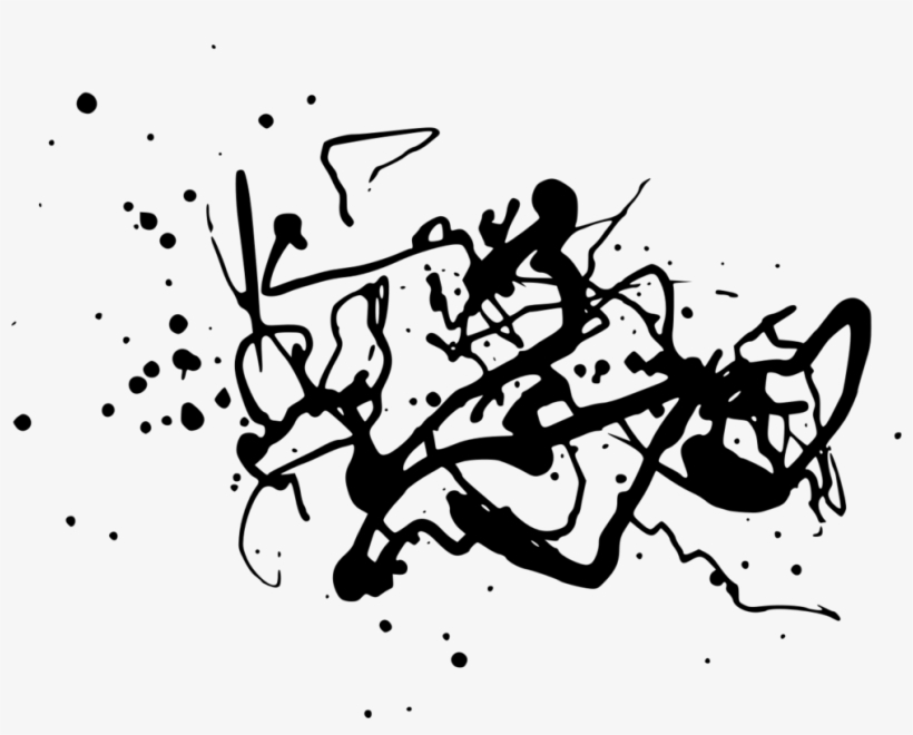 Black And White Ink Blot Test Rorschach Test India - Clip Art Ink Blot Clear, transparent png