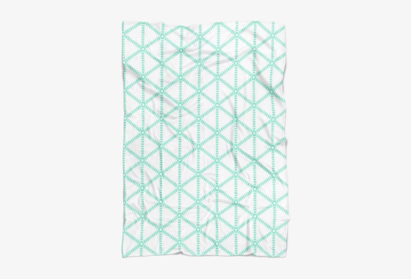 Mint Grid On White Fleece Throw Blanket - Seaworld San Antonio, transparent png