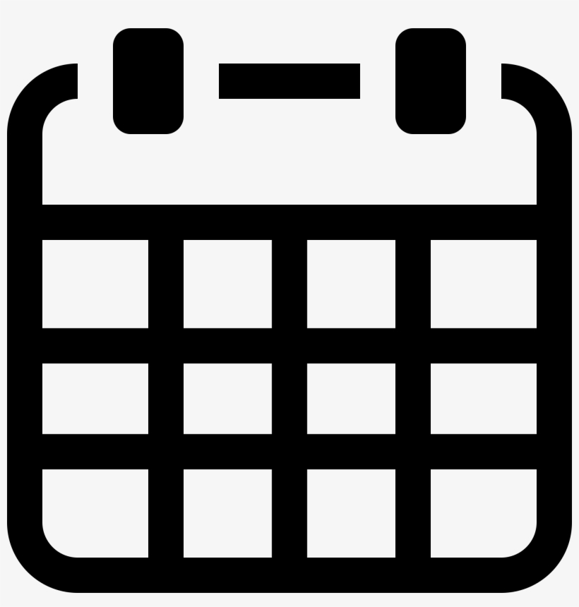 Filesimpleicons Business Calendar Page With Grid - Free Calendar Icon Png, transparent png