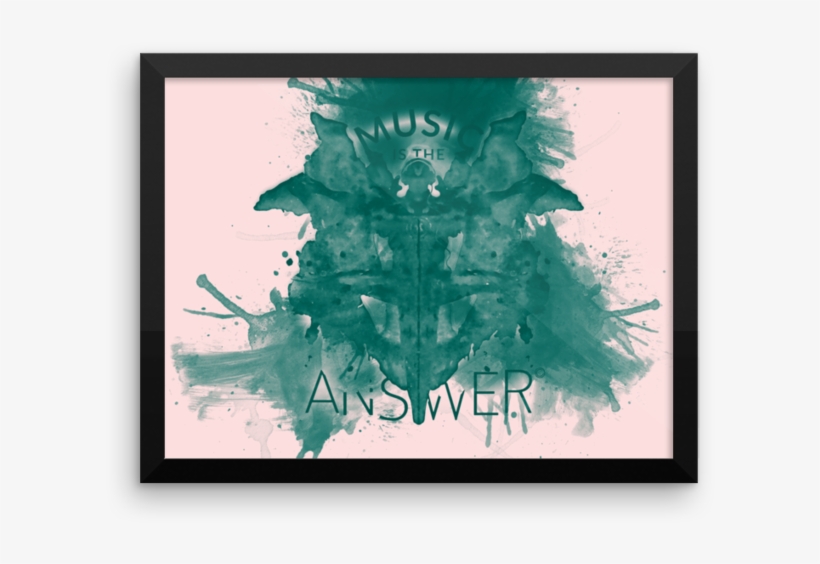 Music Inkblot • Verde Landscape Gallery Piece - T-shirt, transparent png