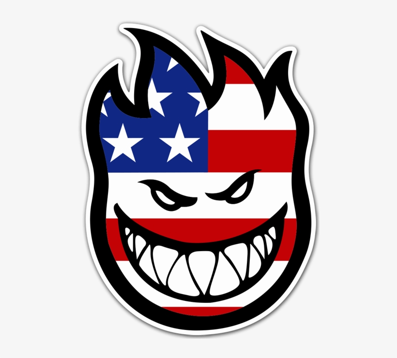 Spitfire 1 Bandera Usa - Spitfire Skate, transparent png