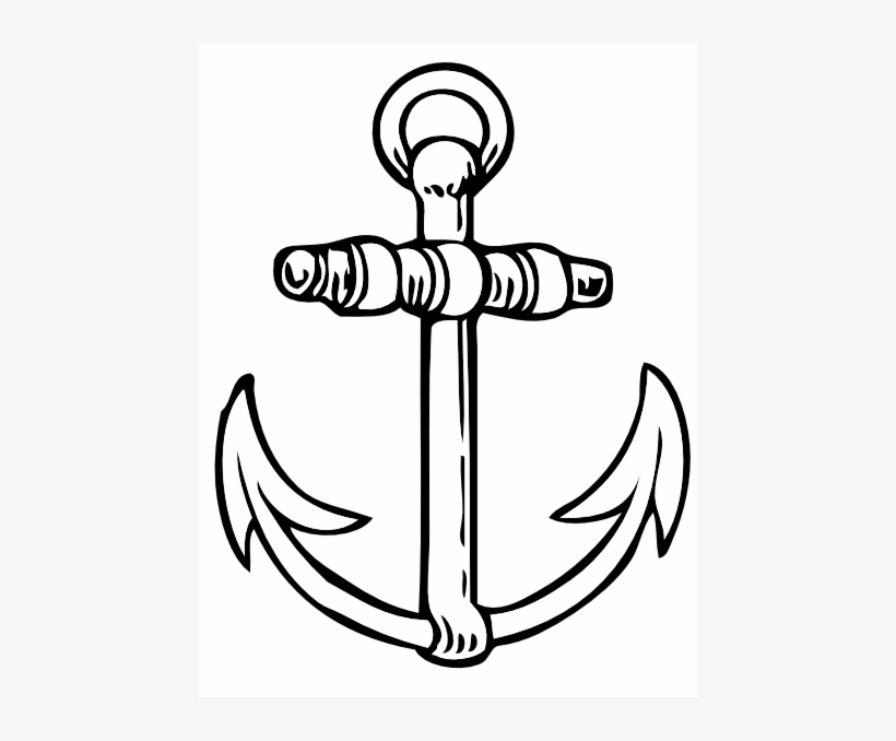 Anchor Clip Art Free Vector - Dibujo De Un Ancla, transparent png