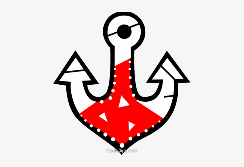 Colorful Anchor Royalty Free Vector Clip Art Illustration - Illustration, transparent png