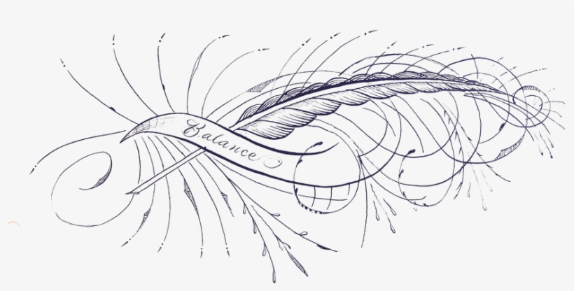 Off-hand Flourishing Image - Line Art, transparent png