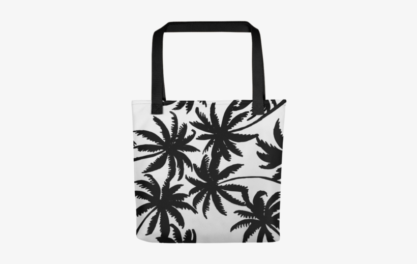 B&w Palm Tree Tote - Palm Trees Pillow, transparent png