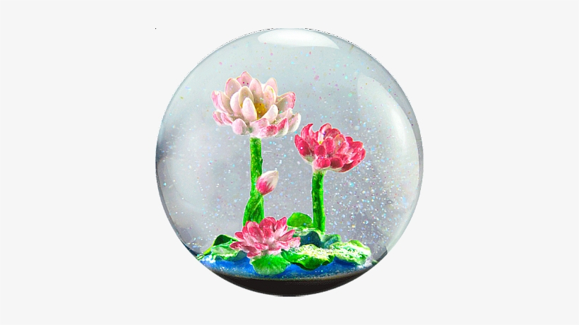 Flower Snow Globe - Flowers In Snow Globes, transparent png