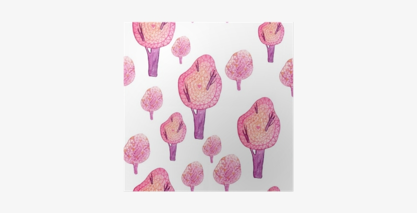 Watercolor Seamless Cute Pattern With Poster • Pixers® - Gelato, transparent png