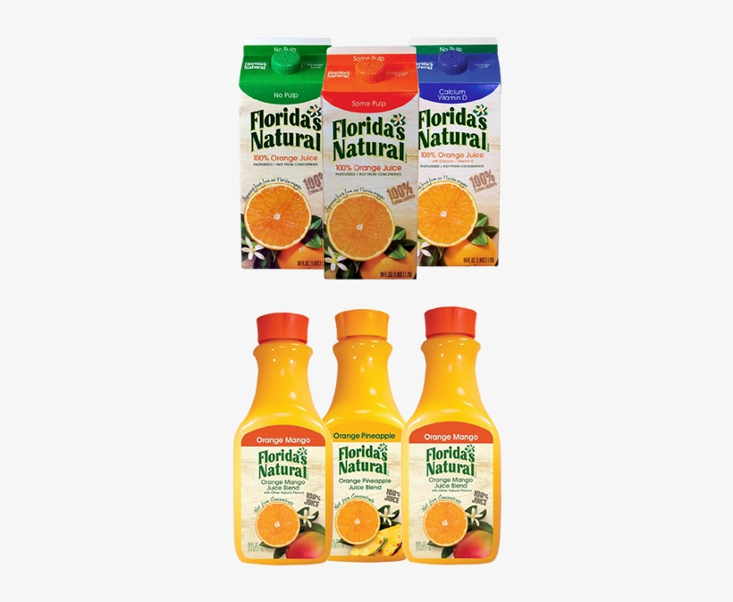 Florida's Natural Orange Juice, No Pulp - 59 Fl Oz, transparent png