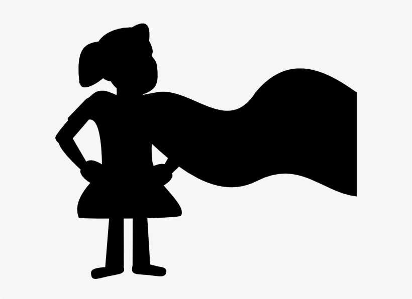 This Free Clipart Png Design Of Small Girl Superhero, transparent png