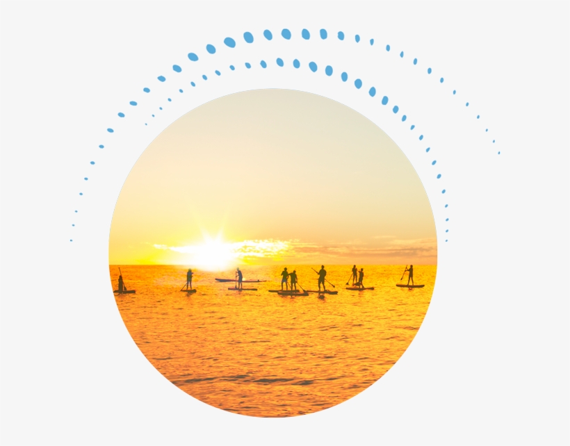 Beach View Of Sunrise And A Group Of Paddle Boarders - Playa Largo Resort & Spa, Autograph Collection, transparent png