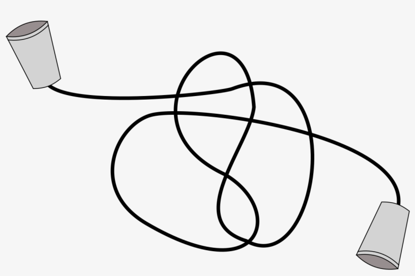 Telefono A Barattolo - Line Art, transparent png