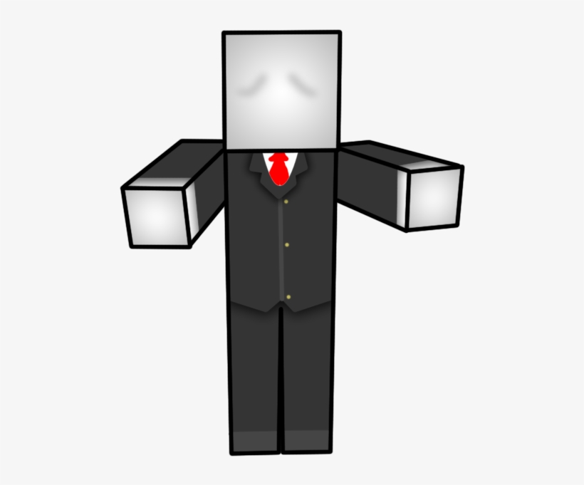 Slender Minecraft - Cross, transparent png