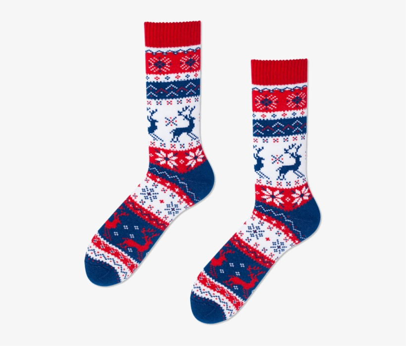 Warm Rudolph - Świąteczne Skarpetki Dla Niego, transparent png