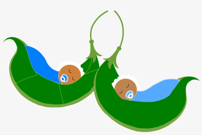 Babies In Pods - Baby In Pea Pod Clipart, transparent png