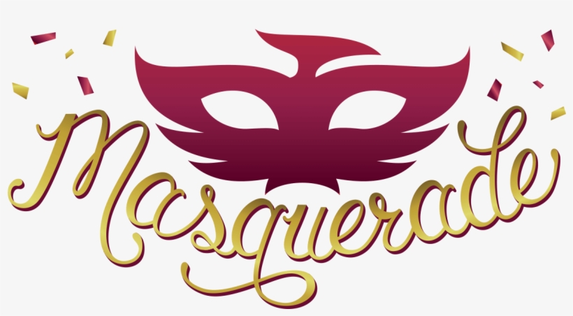The Masquerade - Calligraphy, transparent png