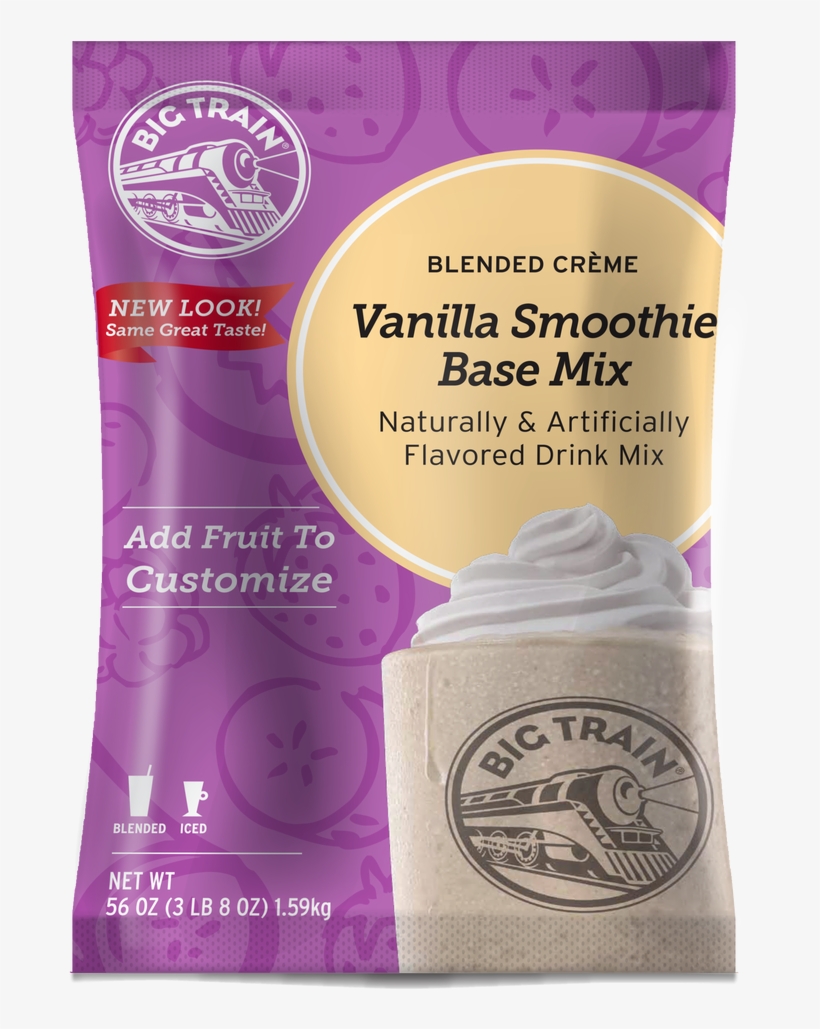 Big Train Vanilla Smoothie Mix - Big Train Smoothie Mix, transparent png