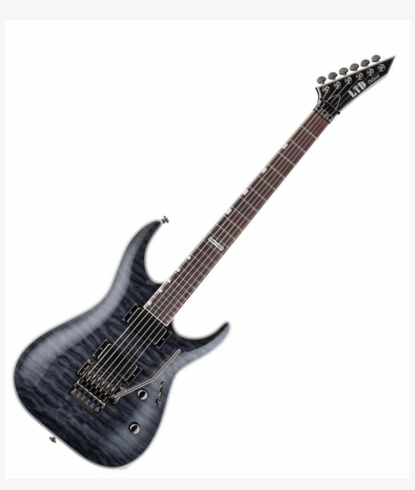 Ltd Mh 1001 See Thru Black - Electric Guitar High Quality, transparent png