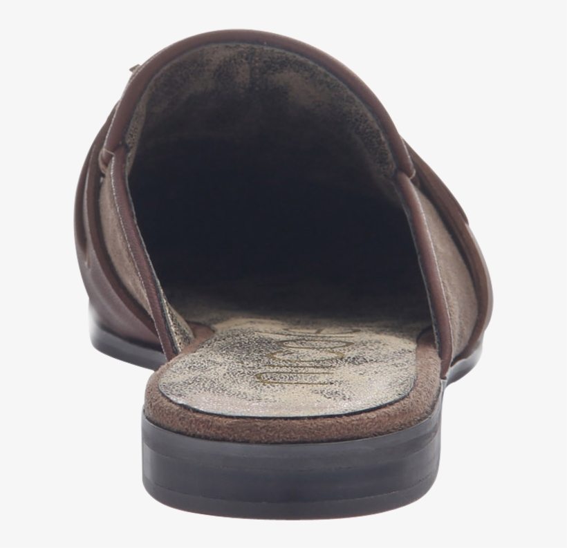 Womens Slip On Loafer Yulia In Otter Back View - Suede, transparent png