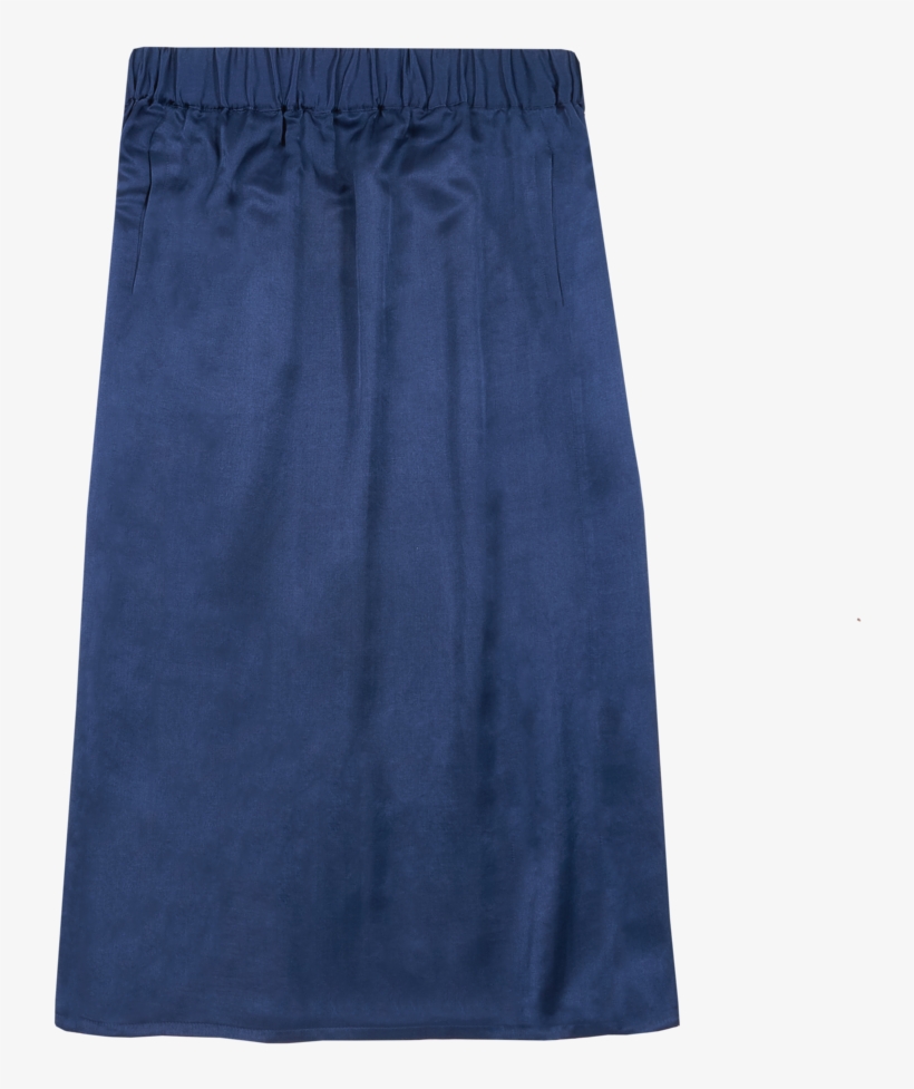 Handwoven Silk-cotton Skirt Night Blue Yaël, transparent png