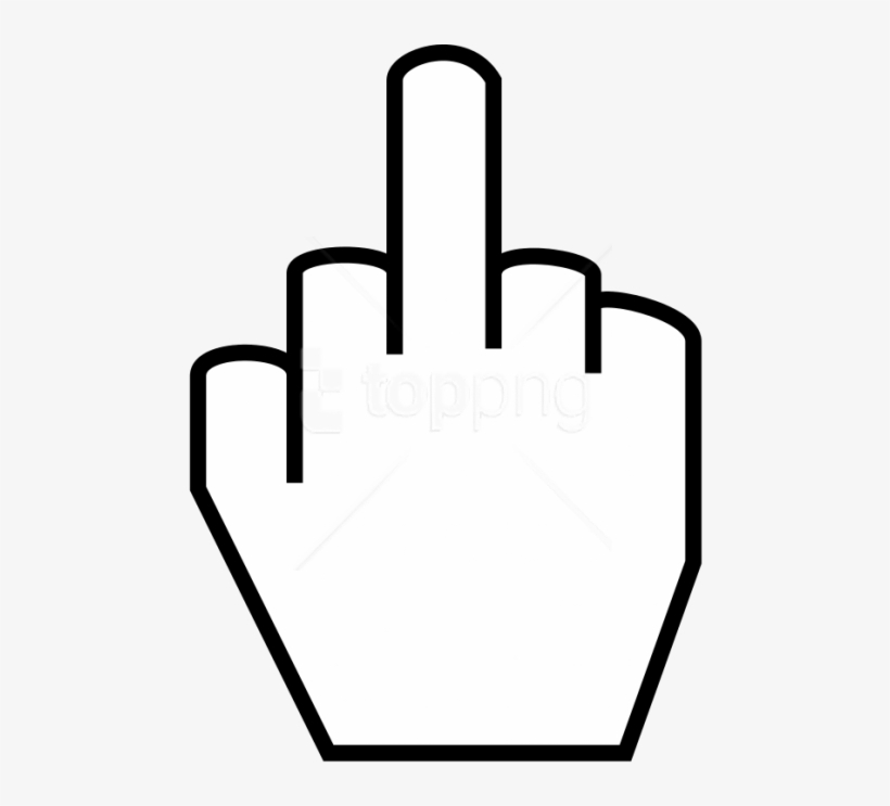 Free Png Middle Finger Png - Illustration, transparent png