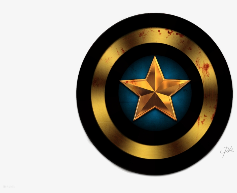 Captain America Shield Black And White - Captain America Black Shield, transparent png