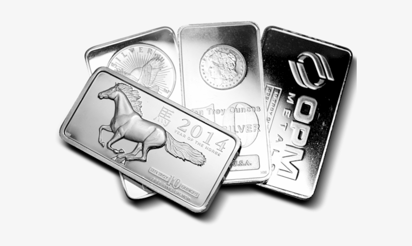 10 Oz Silver Bar Various Brands - Illustration, transparent png