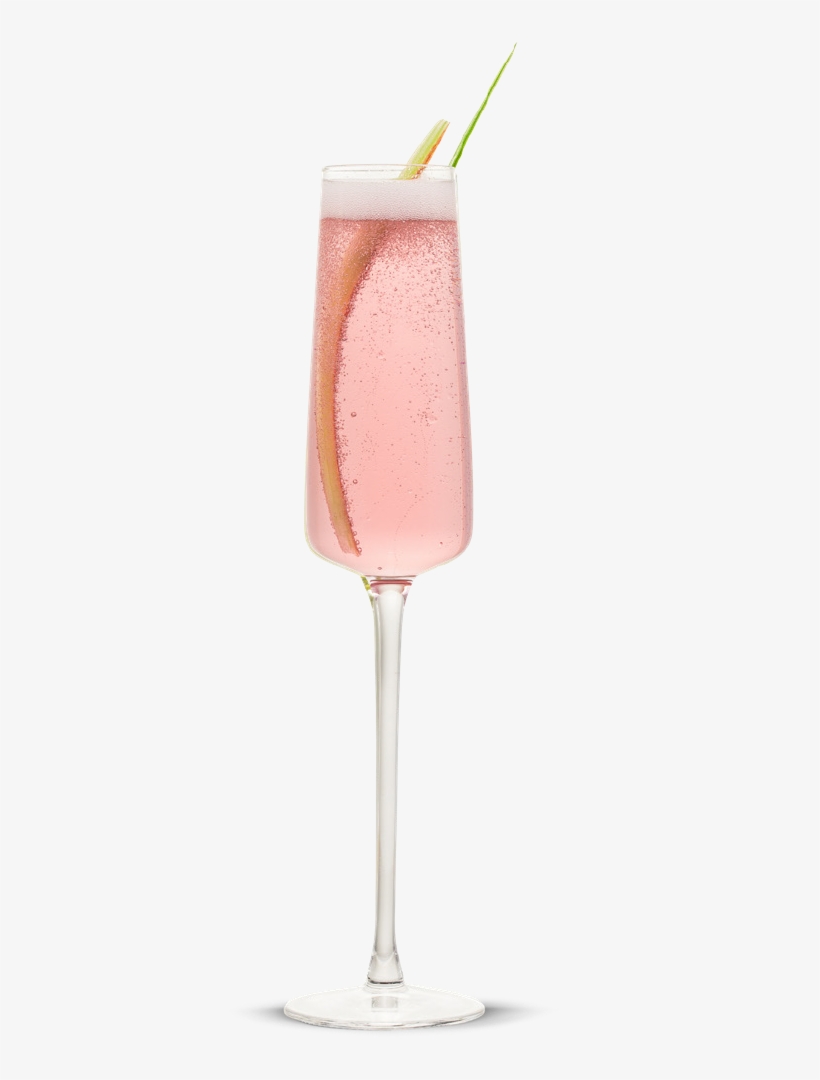 The Rhubarb Fizz - Champagne Cocktail, transparent png