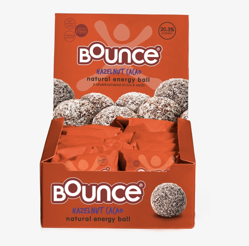 Energy Balls Hazelnut Cacao 12x42g By Bounce - Sugar-apple, transparent png