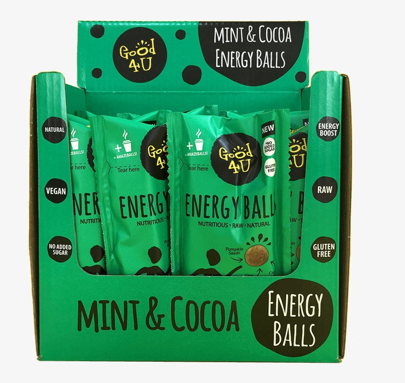 Mint And Cocoa Energy Balls - Good4u, transparent png